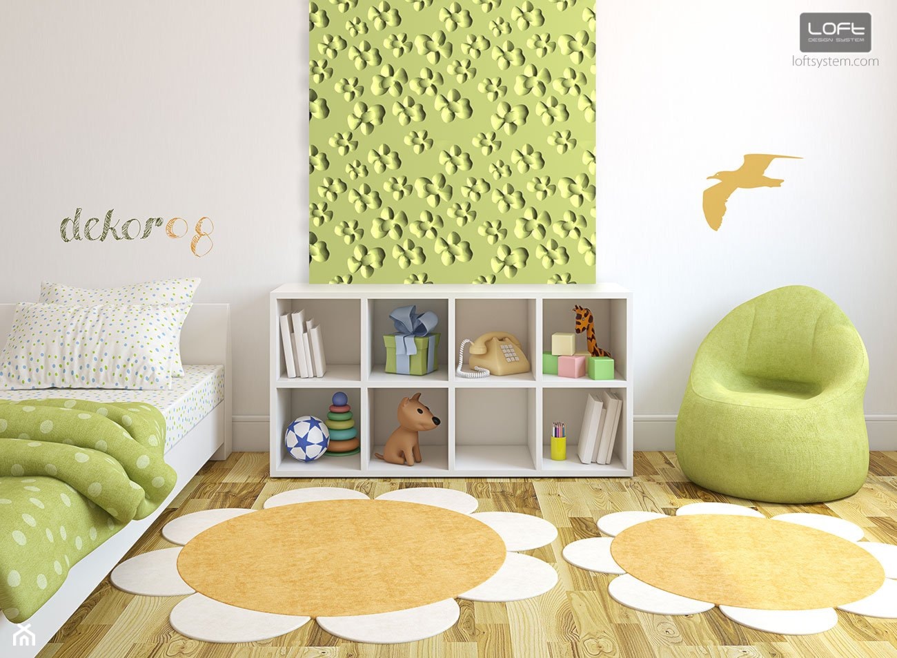 Panele ścienne 3D - Pokój dziecka, styl nowoczesny - zdjęcie od DecoMania.pl - Homebook