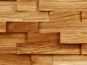 Panel drewniany - Natural Wood Panels - Dąb łupany cegiełka 3D - zdjęcie od DecoMania.pl