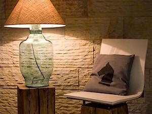 Lampa stołowa - Gie EL Home - szklana turkusowa 70 - 80 cm - zdjęcie od DecoMania.pl