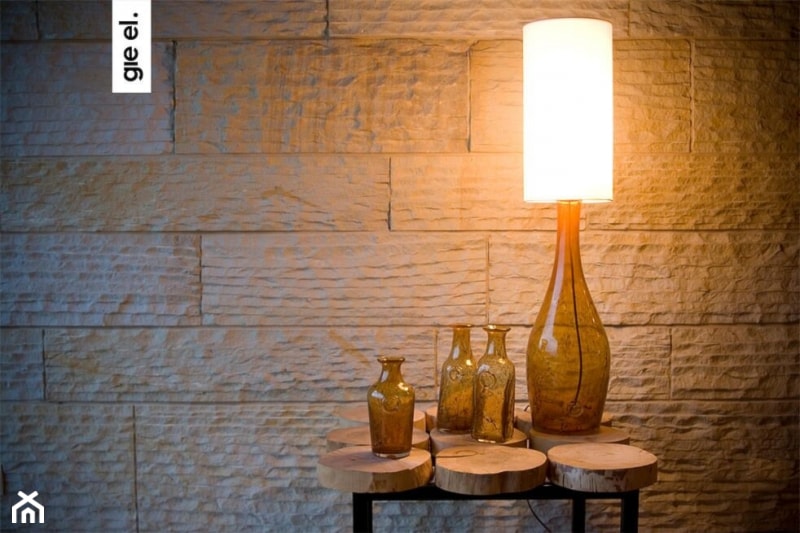 Lampa stołowa - Gie EL Home - szklana miodowa 90 cm - zdjęcie od DecoMania.pl