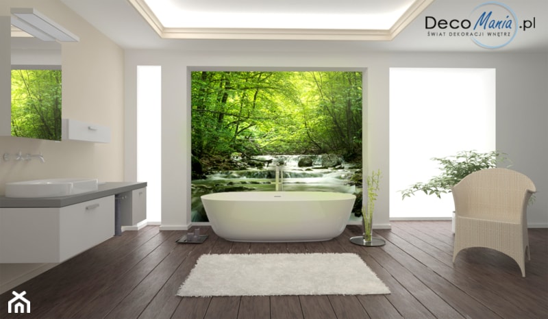 Fototapety ścienne – galeria inspiracji - Duża jako pokój kąpielowy łazienka - zdjęcie od DecoMania.pl - Homebook