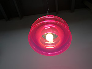 Wisząca lampa Puff Buff - Big Pink - zdjęcie od DecoMania.pl