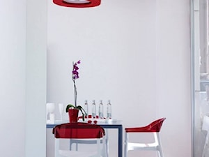 Krzesło - Siesta - Carmen - biało/czerwone - zdjęcie od DecoMania.pl