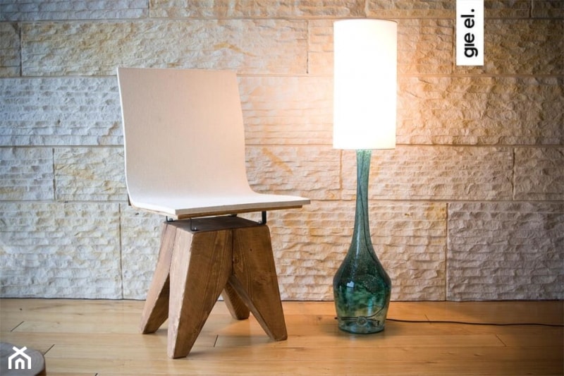 Lampa stołowa - Gie EL Home - szklana turkusowa 90 cm - zdjęcie od DecoMania.pl - Homebook