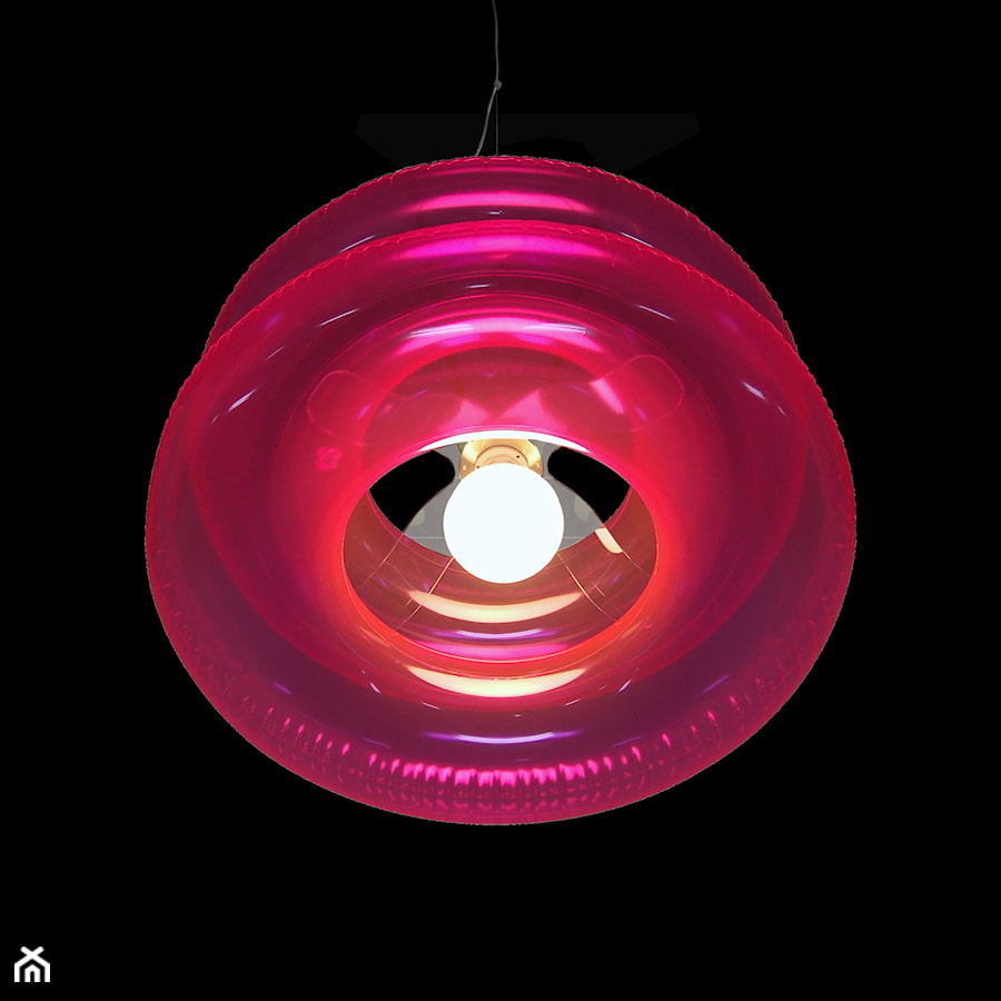 Wisząca lampa Puff Buff - Big Pink - zdjęcie od DecoMania.pl