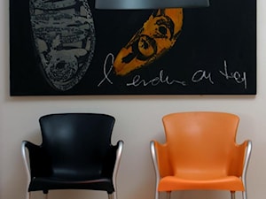 Krzesło OH z podłokietnikami - D2 - pomarańczowe - zdjęcie od DecoMania.pl