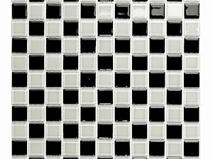 Mozaika szklana brokatowa - Primavera by Fabrizio Moretti - BM123 srebrna czarna mix - zdjęcie od DecoMania.pl