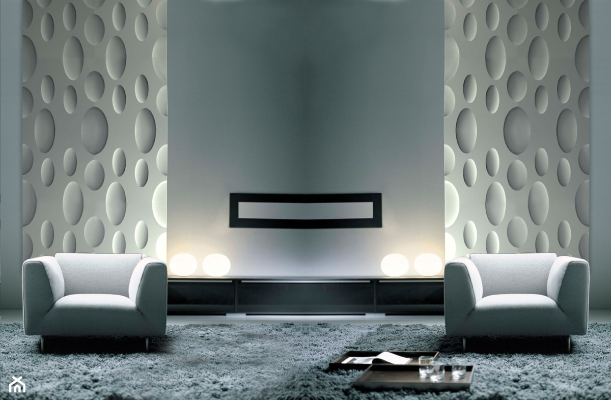 Panele ścienne 3D - Salon, styl nowoczesny - zdjęcie od DecoMania.pl - Homebook