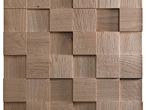 Panel drewniany - Natural Wood Panels - Dąb Patynowany Kostka 3D - zdjęcie od DecoMania.pl
