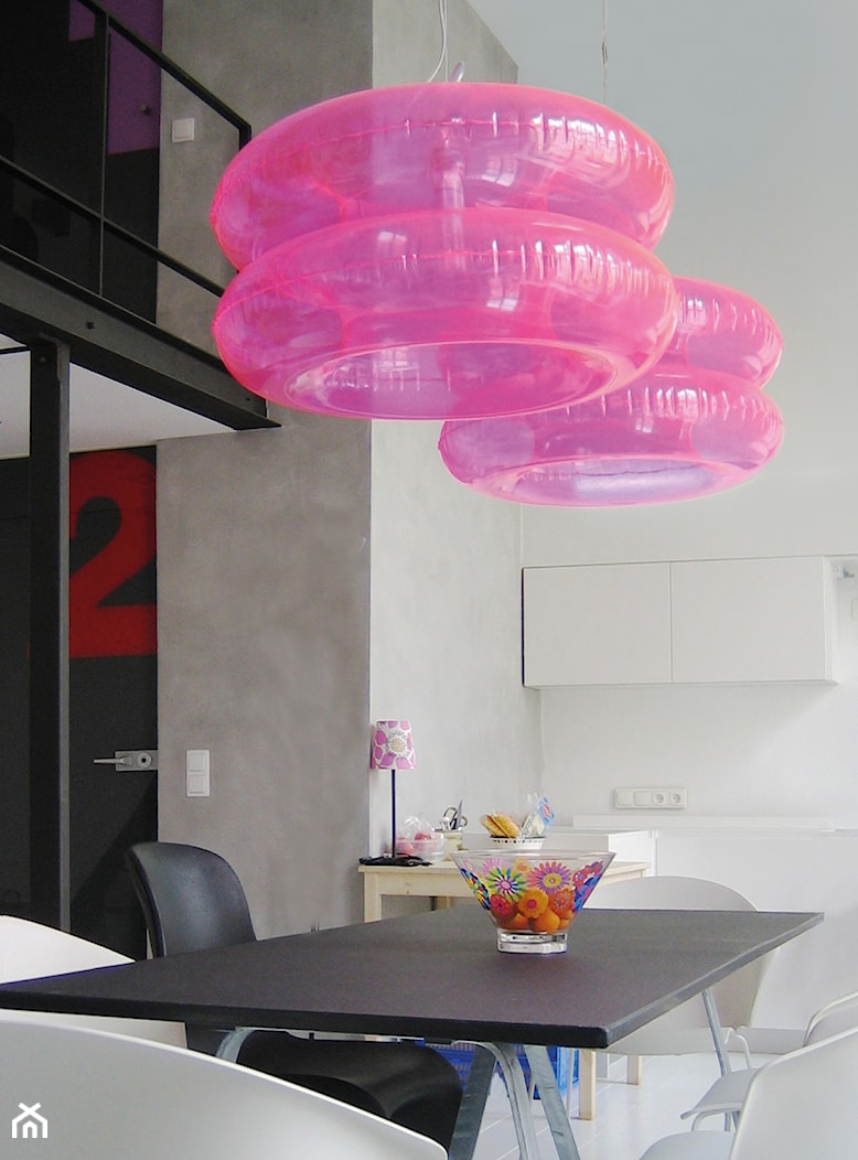 Wisząca lampa Puff Buff - Big Pink - zdjęcie od DecoMania.pl - Homebook