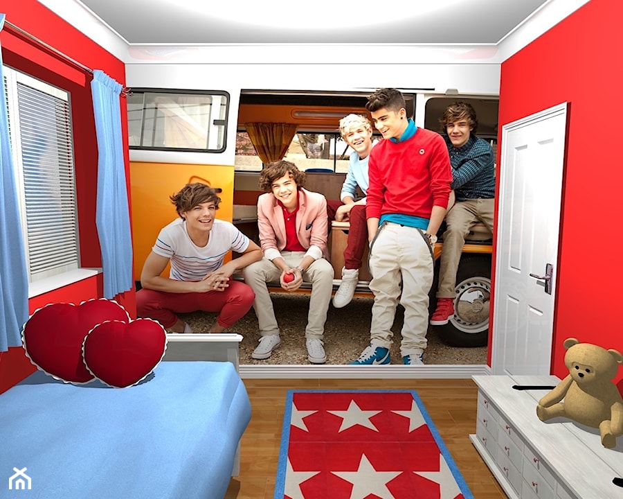 Fototapeta dla dzieci 1 Wall - One Direction JD Campervan - zdjęcie od DecoMania.pl