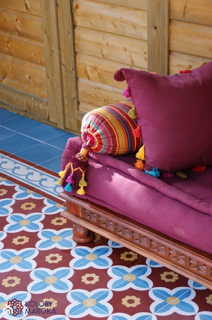 Ekskluzywne cementowe kafle stylizowane na wzór marokański - zdjęcie od Kolory Maroka - Homebook