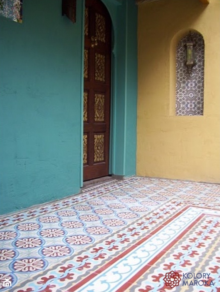 Eleganckie cementowe kafle stylizowane na wzór marokański - zdjęcie od Kolory Maroka