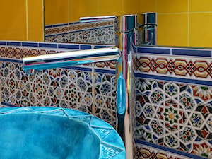 Płytki marokańskie Amsa - borderowe płytki ceramiczne idealne do wykonczenia wnętrz - zdjęcie od Kolory Maroka