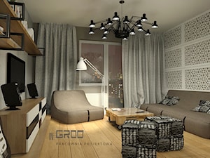mieszkanie, Warszawa - Salon, styl nowoczesny - zdjęcie od inGROO | pracownia projektowa