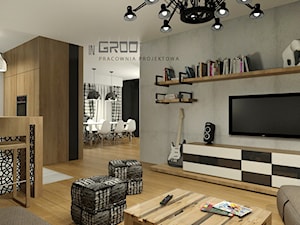 mieszkanie, Warszawa - Salon, styl nowoczesny - zdjęcie od inGROO | pracownia projektowa