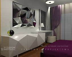dom jednorodzinny, Poznań - Sypialnia, styl nowoczesny - zdjęcie od inGROO | pracownia projektowa - Homebook