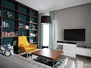Mieszkanie we Wrocławiu - Salon, styl nowoczesny - zdjęcie od Locaforma