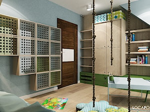 Pokój dziecięcy z dinozaurami - Średni szary pokój dziecka dla dziecka dla chłopca - zdjęcie od Locaforma