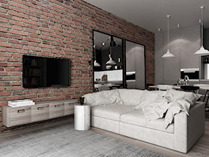 Mieszkanie w Warszawie - Salon, styl industrialny - zdjęcie od Locaforma