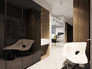 Mieszkanie w Legnicy_Styl nowoczesny - Średni biały brązowy hol / przedpokój, styl nowoczesny - zdjęcie od Locaforma