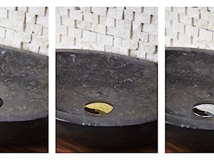 Black kamienna umywalka nablatowa INDUSTONE + klik klak - zdjęcie od Industone