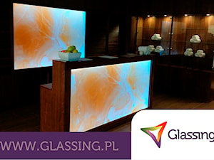 Panel szklany świetlny - szkło podświetlane