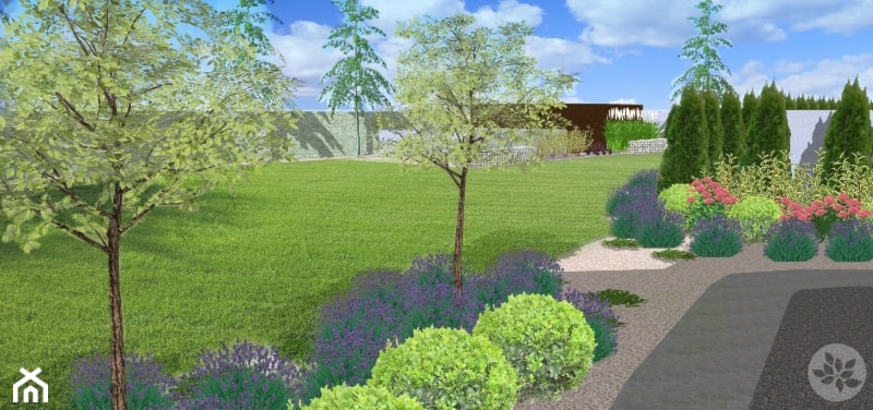 Duży ogród - Ogród, styl nowoczesny - zdjęcie od ARCADINES Pracownia Architektury Krajobrazu