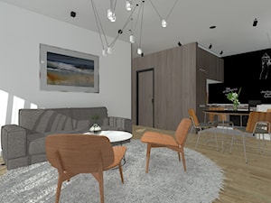 Apartament M2-Joung-"CEGIELNIANA" - Kuchnia, styl minimalistyczny - zdjęcie od ABeCe-project / ABC Pracownia Projektowa Bożena Nosiła
