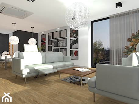 Aranżacje wnętrz - Salon: Apartament M4 - "CEGIELNIANA" w Rybniku - Salon, styl nowoczesny - ABeCe-project / ABC Pracownia Projektowa Bożena Nosiła. Przeglądaj, dodawaj i zapisuj najlepsze zdjęcia, pomysły i inspiracje designerskie. W bazie mamy już prawie milion fotografii!