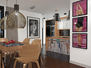 Apartament M4-MM - Cegielniana w Rybniku - Jadalnia, styl minimalistyczny - zdjęcie od ABeCe-project / ABC Pracownia Projektowa Bożena Nosiła