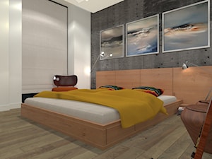 Apartament M2-Joung-"CEGIELNIANA" - Sypialnia, styl minimalistyczny - zdjęcie od ABeCe-project / ABC Pracownia Projektowa Bożena Nosiła