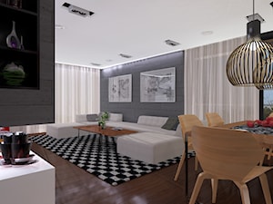 Apartament M4-MM - Cegielniana w Rybniku - Salon, styl minimalistyczny - zdjęcie od ABeCe-project / ABC Pracownia Projektowa Bożena Nosiła