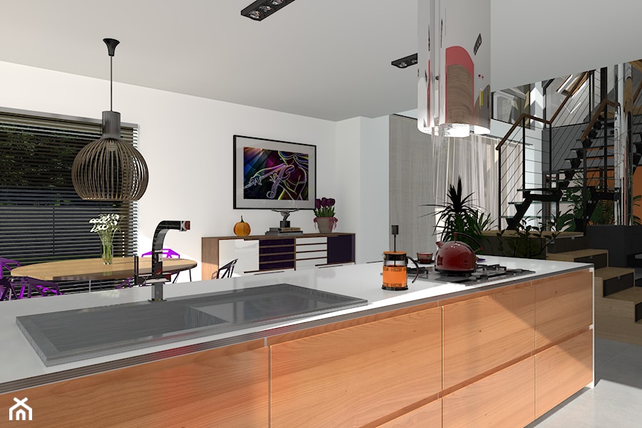 Dom-Passive_South - Kuchnia, styl nowoczesny - zdjęcie od ABeCe-project / ABC Pracownia Projektowa Bożena Nosiła