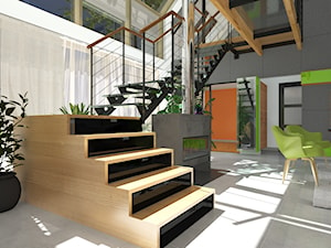 Dom-Passive_South - Salon, styl nowoczesny - zdjęcie od ABeCe-project / ABC Pracownia Projektowa Bożena Nosiła