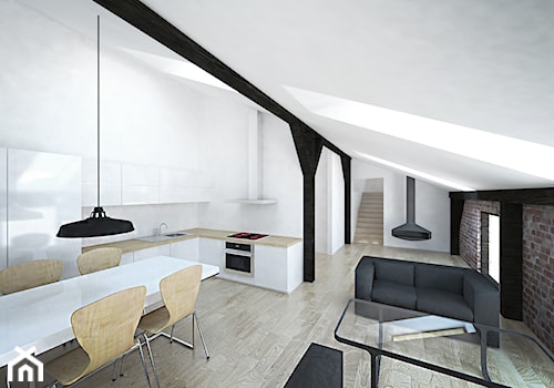 Przebudowa strychu - Kuchnia, styl minimalistyczny - zdjęcie od INOSTUDIO architekci