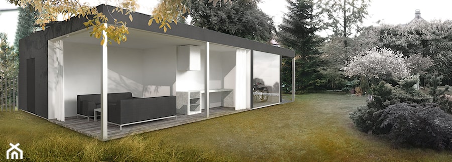 Pawilon w ogrodzie - Domy, styl minimalistyczny - zdjęcie od INOSTUDIO architekci