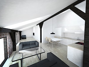 Przebudowa strychu - Salon, styl minimalistyczny - zdjęcie od INOSTUDIO architekci
