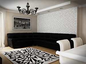 Mieszkanie Legionowo - Salon, styl glamour - zdjęcie od EnigmaVisualDesign