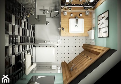 Łazienka w rozmiarze XS - zdjęcie od EnigmaVisualDesign