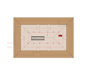 Projekt domu Gabriel II G1 ENERGO - rzut poddasza - zdjęcie od ARCHIPELAG Pracownia Projektowa