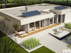 Projekt domu EX 6 (z wiatą) - zdjęcie od ARCHIPELAG Pracownia Projektowa