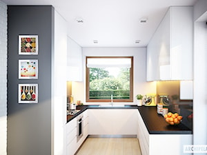 Projekt domu Kornel V ENERGO - wizualizacja wnętrza - kuchnia - zdjęcie od ARCHIPELAG Pracownia Projektowa