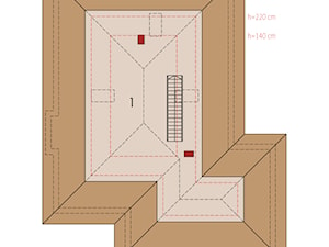 Projekt domu Glen III G2 - rzut poddasza - zdjęcie od ARCHIPELAG Pracownia Projektowa