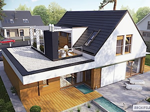 Projekt domu Neo G1 ENERGO - widok z góry - zdjęcie od ARCHIPELAG Pracownia Projektowa