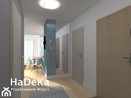 Aranżacje wnętrz - Hol / Przedpokój: mieszkanie 70m2 - HaDeKa Biuro Projektowe. Przeglądaj, dodawaj i zapisuj najlepsze zdjęcia, pomysły i inspiracje designerskie. W bazie mamy już prawie milion fotografii!