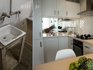 Mała przestrzeń - wielka zmiana - Kuchnia, styl nowoczesny - zdjęcie od Chałupko Design