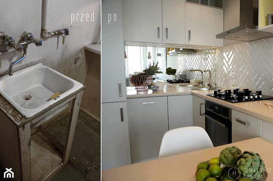 Mała przestrzeń - wielka zmiana - Kuchnia, styl nowoczesny - zdjęcie od Chałupko Design