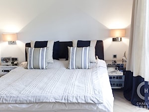 Dom pod Konstancinem w wakacyjnych klimatach - Sypialnia, styl minimalistyczny - zdjęcie od Chałupko Design