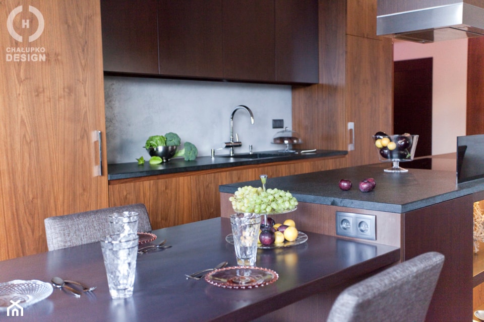 Penthouse Wilanów z tarasem - w duchu ponadczasowej elegancji - Kuchnia, styl nowoczesny - zdjęcie od Chałupko Design - Homebook